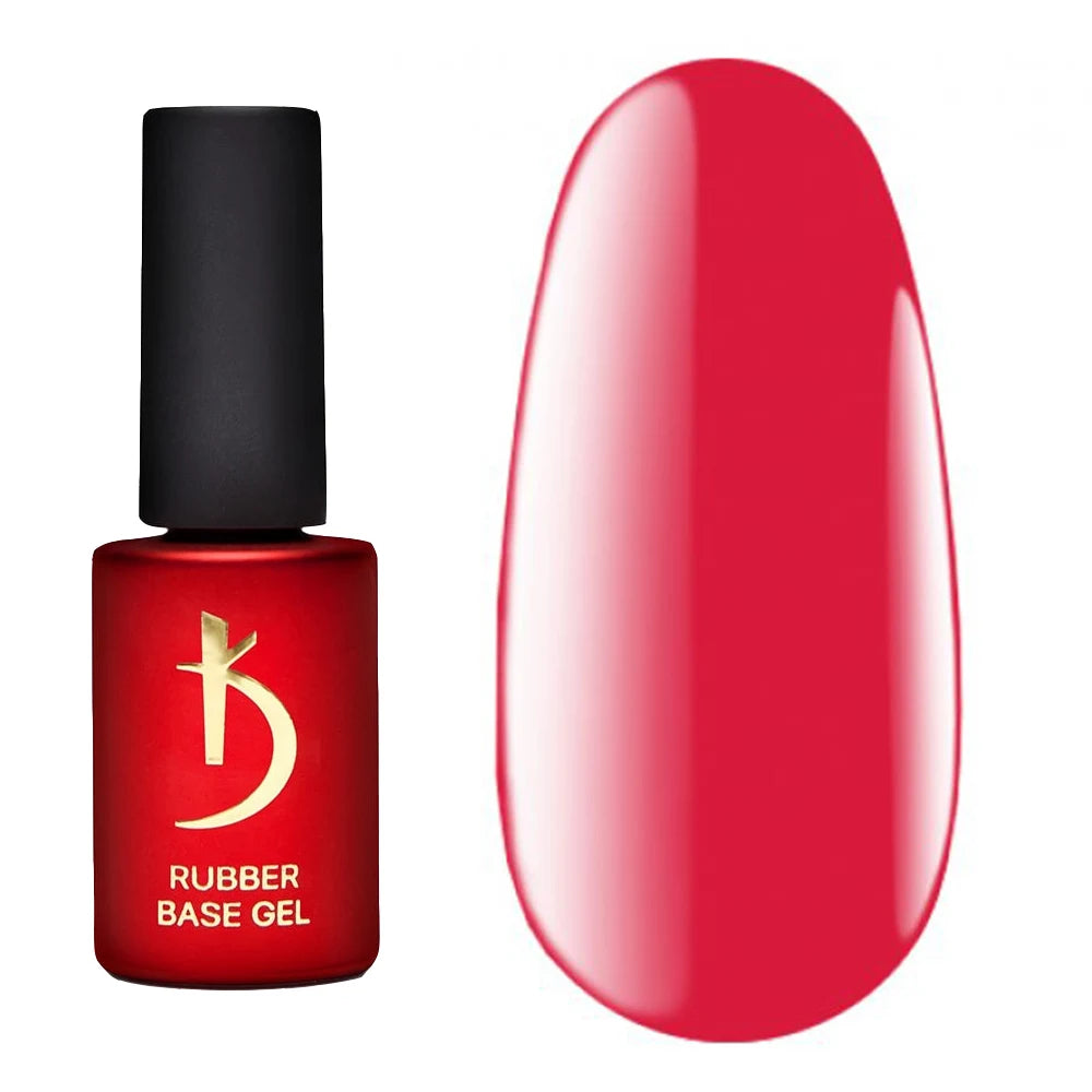 Kodi Professional Color Rubber Base Gel Watermelon  bottle and color swatch
