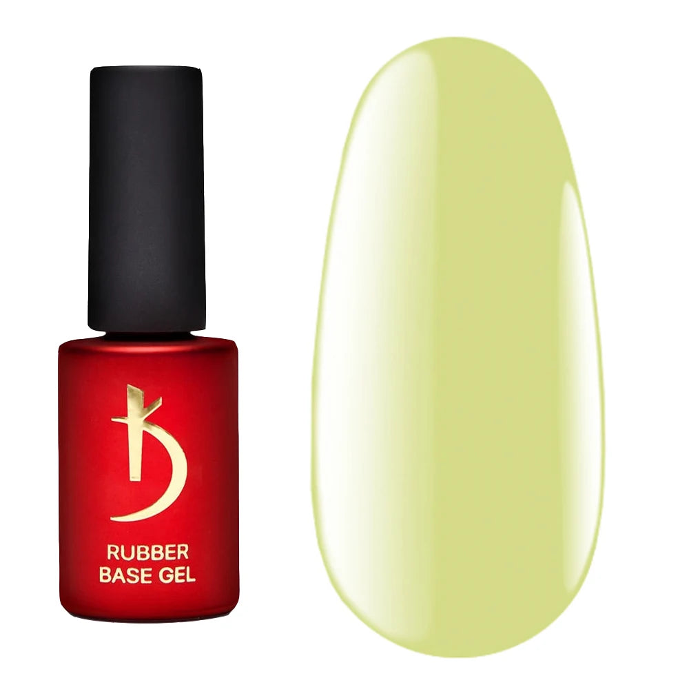 Kodi Professional Color Rubber Base Gel Fresh bottle and color swatch