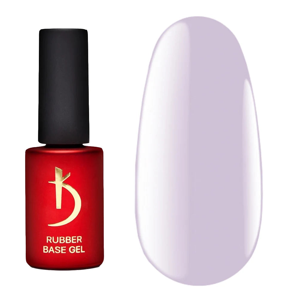 Kodi Professional Color Rubber Base Gel Pastel 08 bottle and color swatch
