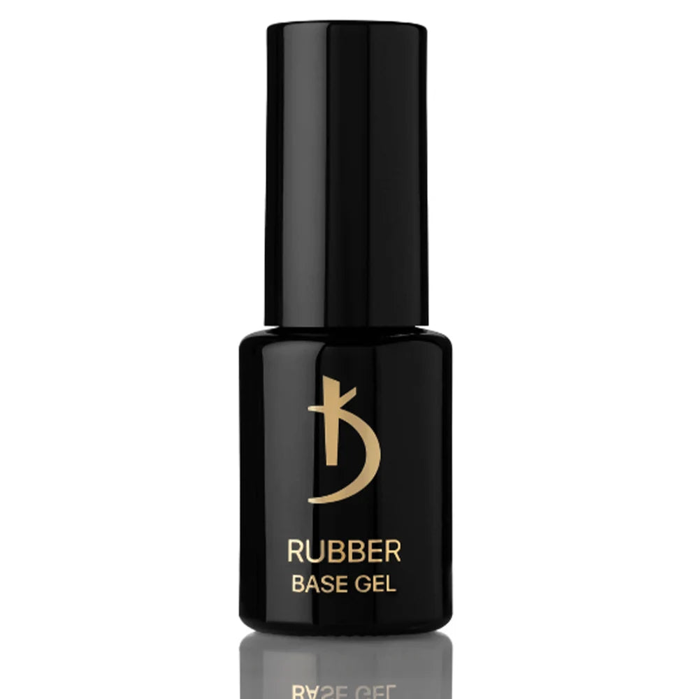 Kodi Professional Rubber Base Gel 12ml bottle and clear rubber base swatch
