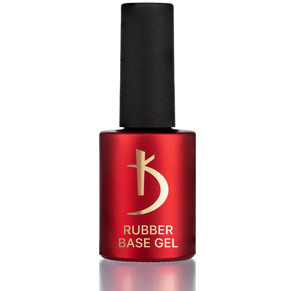 Kodi Professional Rubber Base Gel 15ml bottle and clear rubber base swatch
