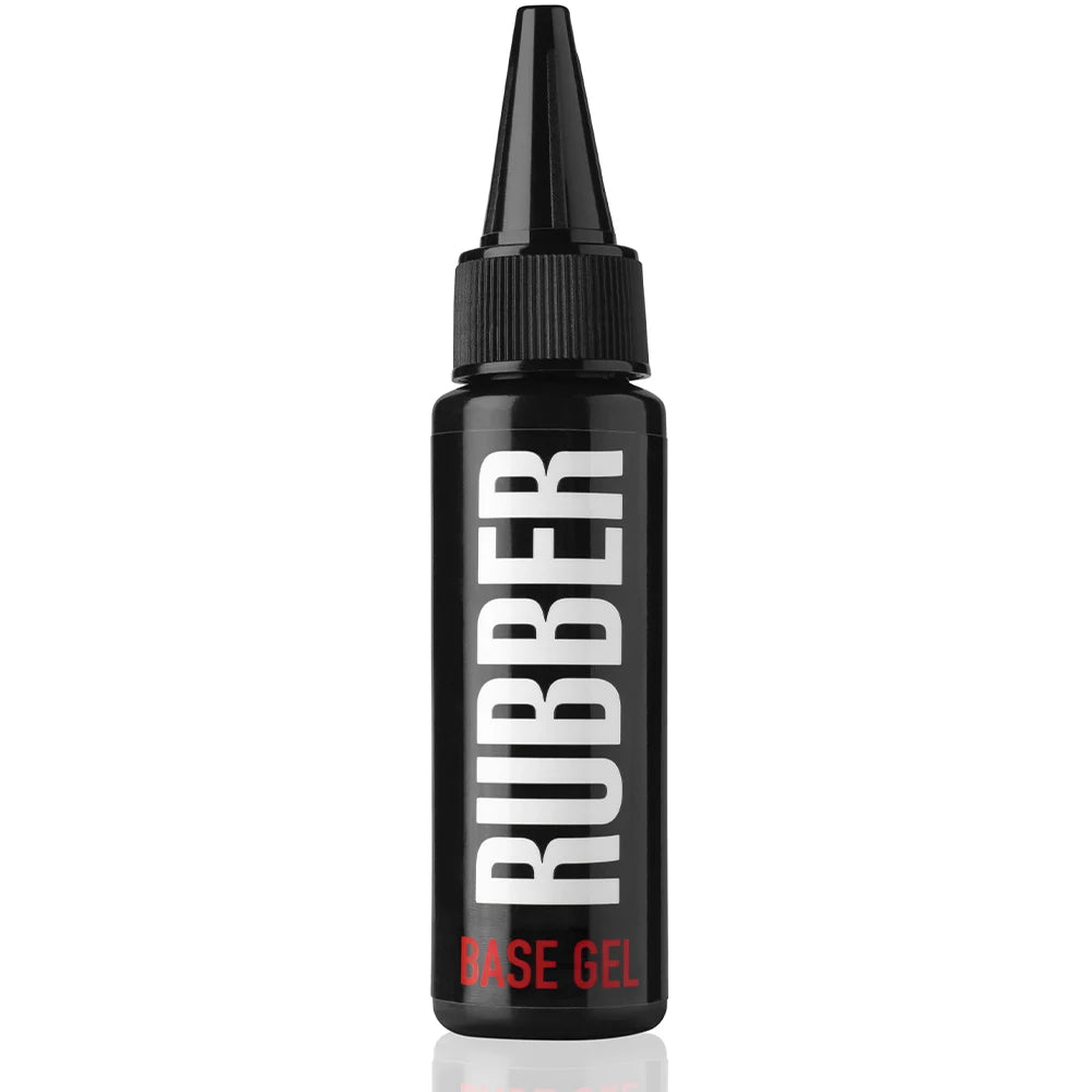 Kodi Professional Rubber Base Gel 30ml bottle and clear rubber base swatch

