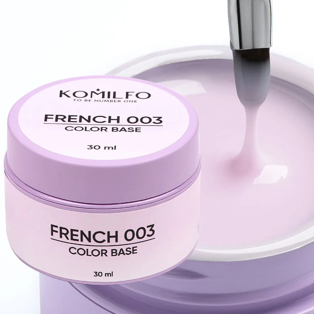 Komilfo French Color Base HEMA-Free TPO-Free nude base gel without brush