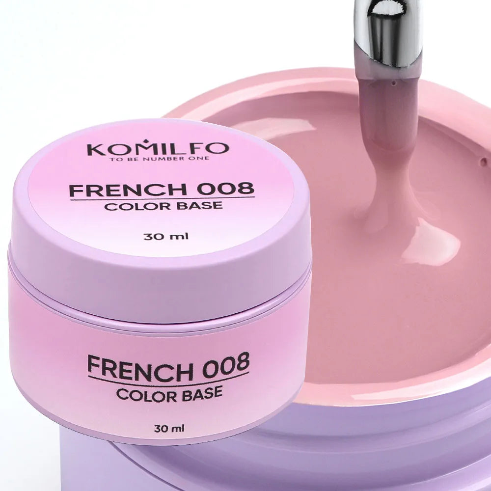Komilfo French Color Base HEMA-Free TPO-Free nude base gel without brush