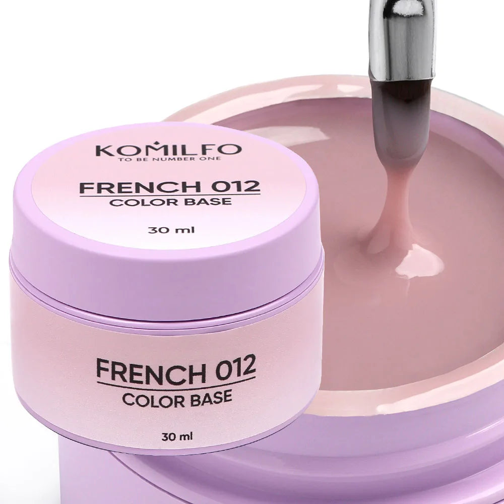 Komilfo Color Base French 012, 30ml (without brush)