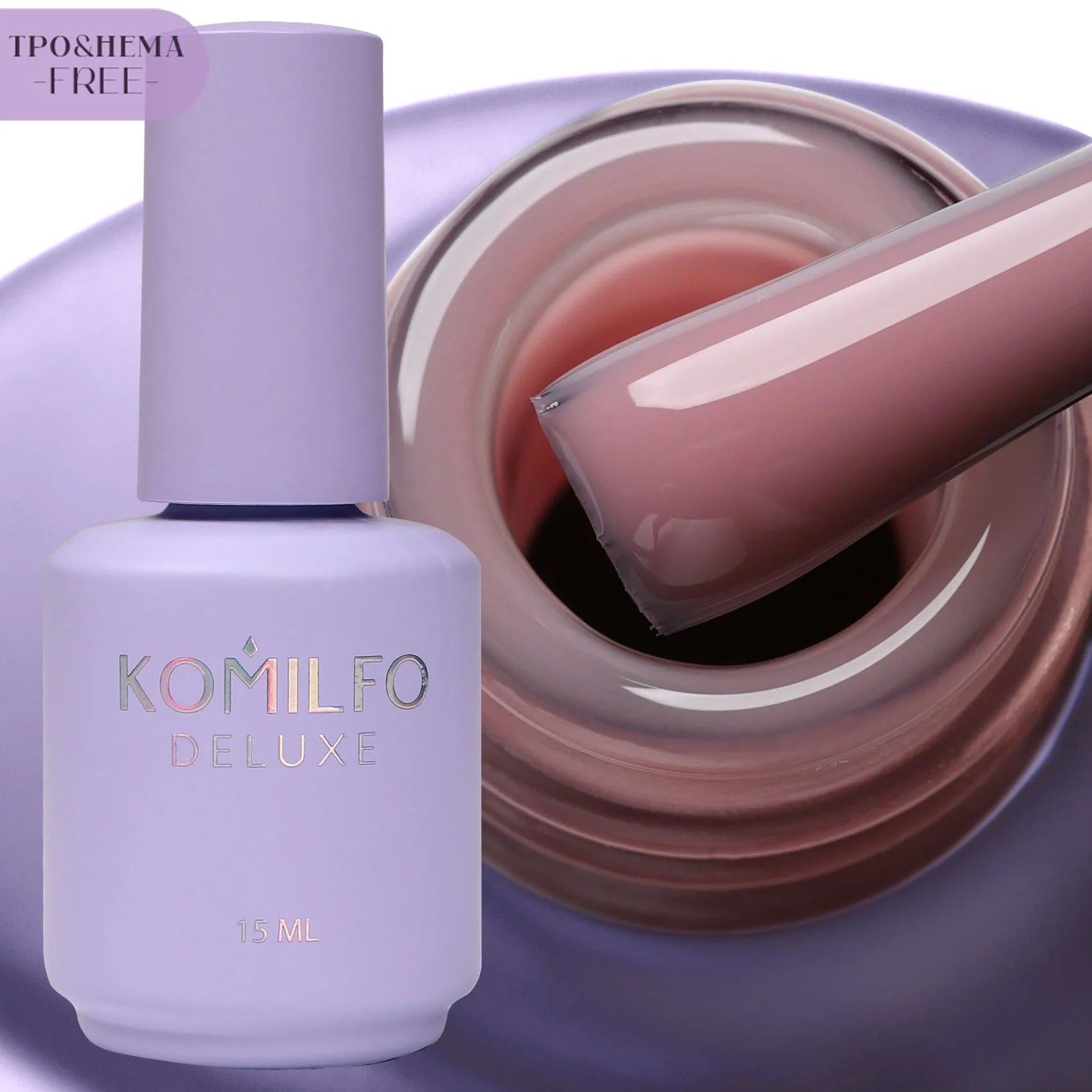 Komilfo French Color Base HEMA-Free TPO-Free nude base gel without brush