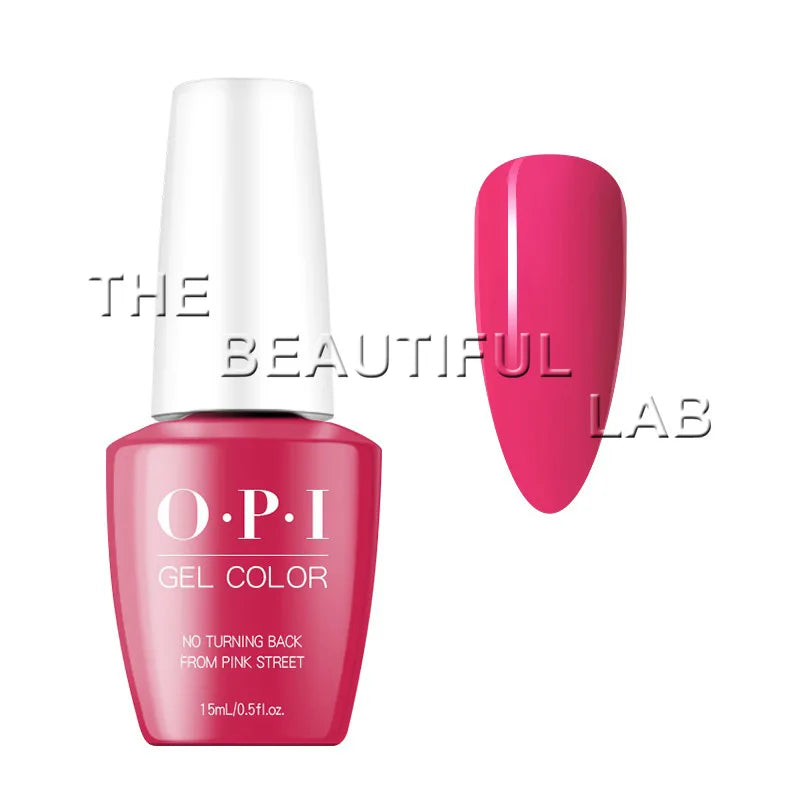 OPI GelColor L19 - No Turning Back From Pink Street 15ml (White Cap)