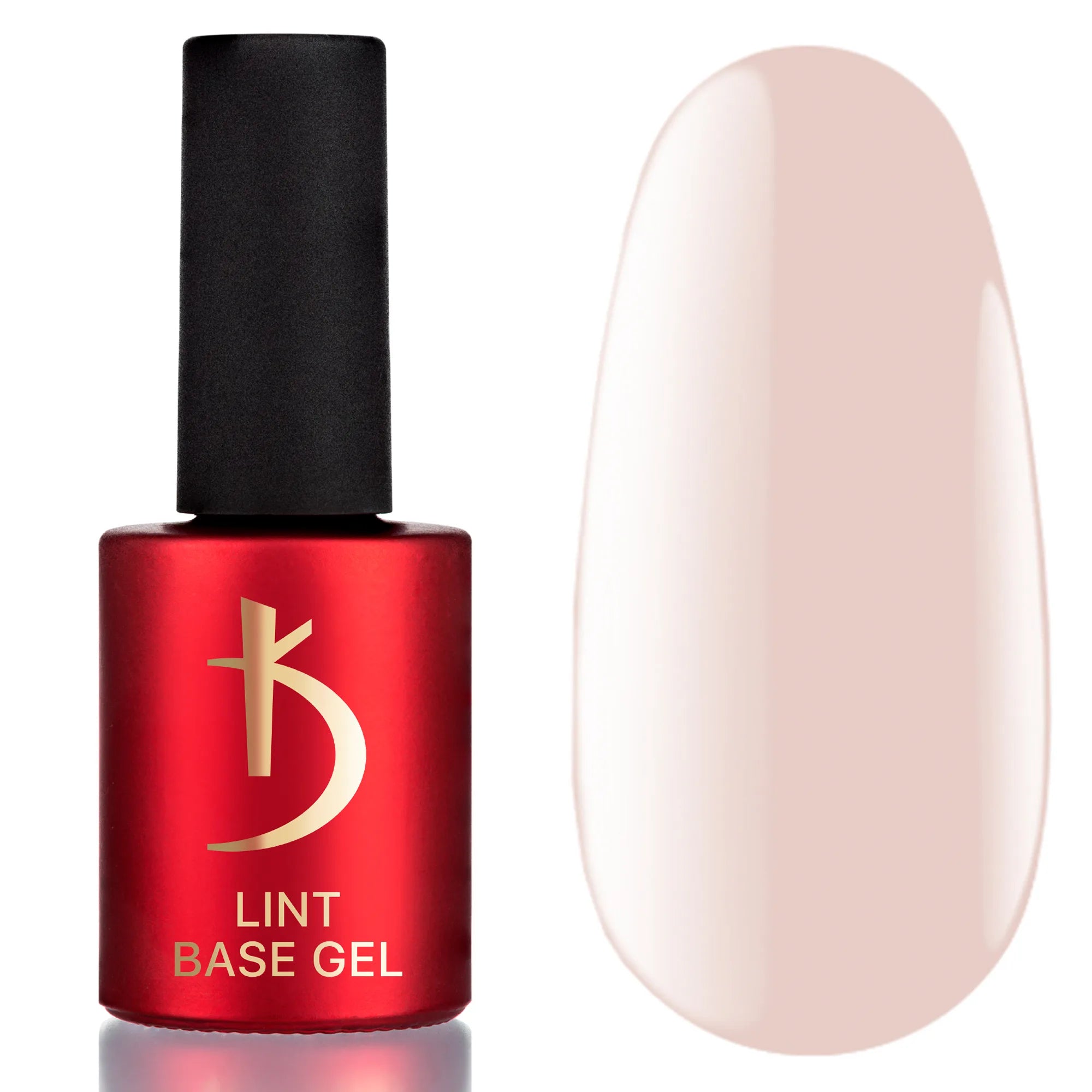 Kodi Professional Lint Base Gel Latte bottle and nude color swatch