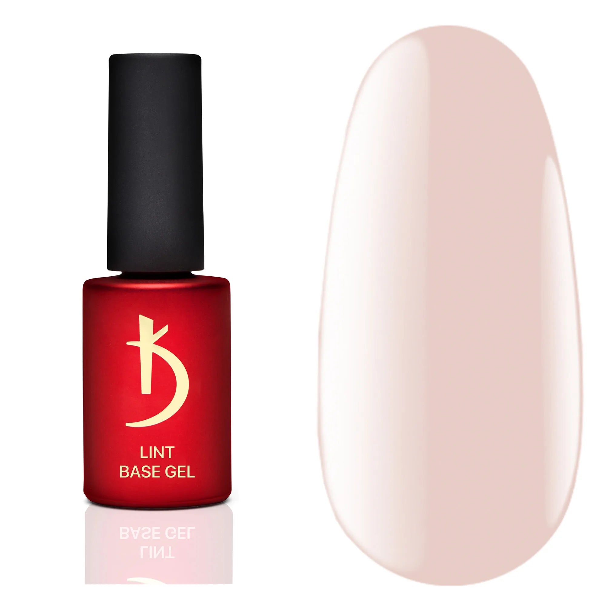 Kodi Professional Lint Base Gel Latte bottle and nude color swatch
