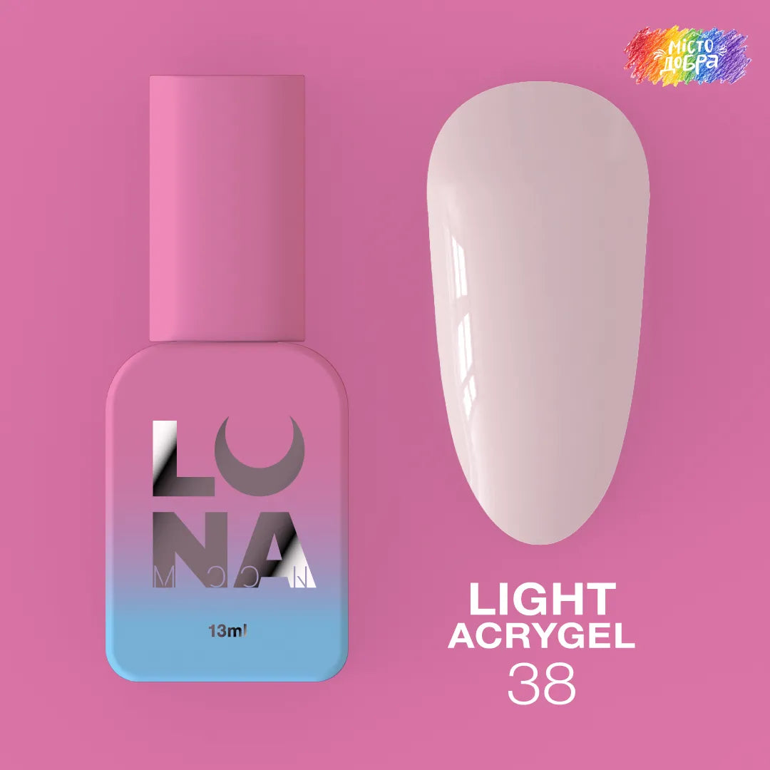 LUNA Light Acrygel 13ml bottle and color swatch