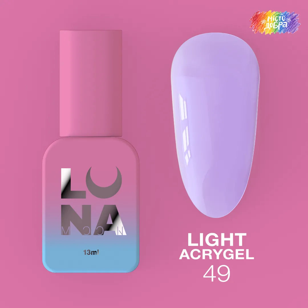 LUNA Light Acrygel 13ml bottle and color swatch