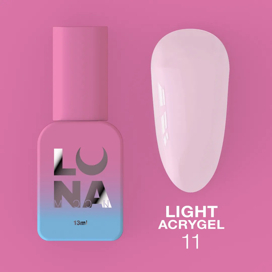 LUNA Light Acrygel 13ml bottle and color swatch