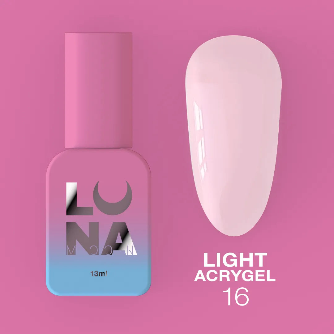 LUNA Light Acrygel 13ml bottle and color swatch