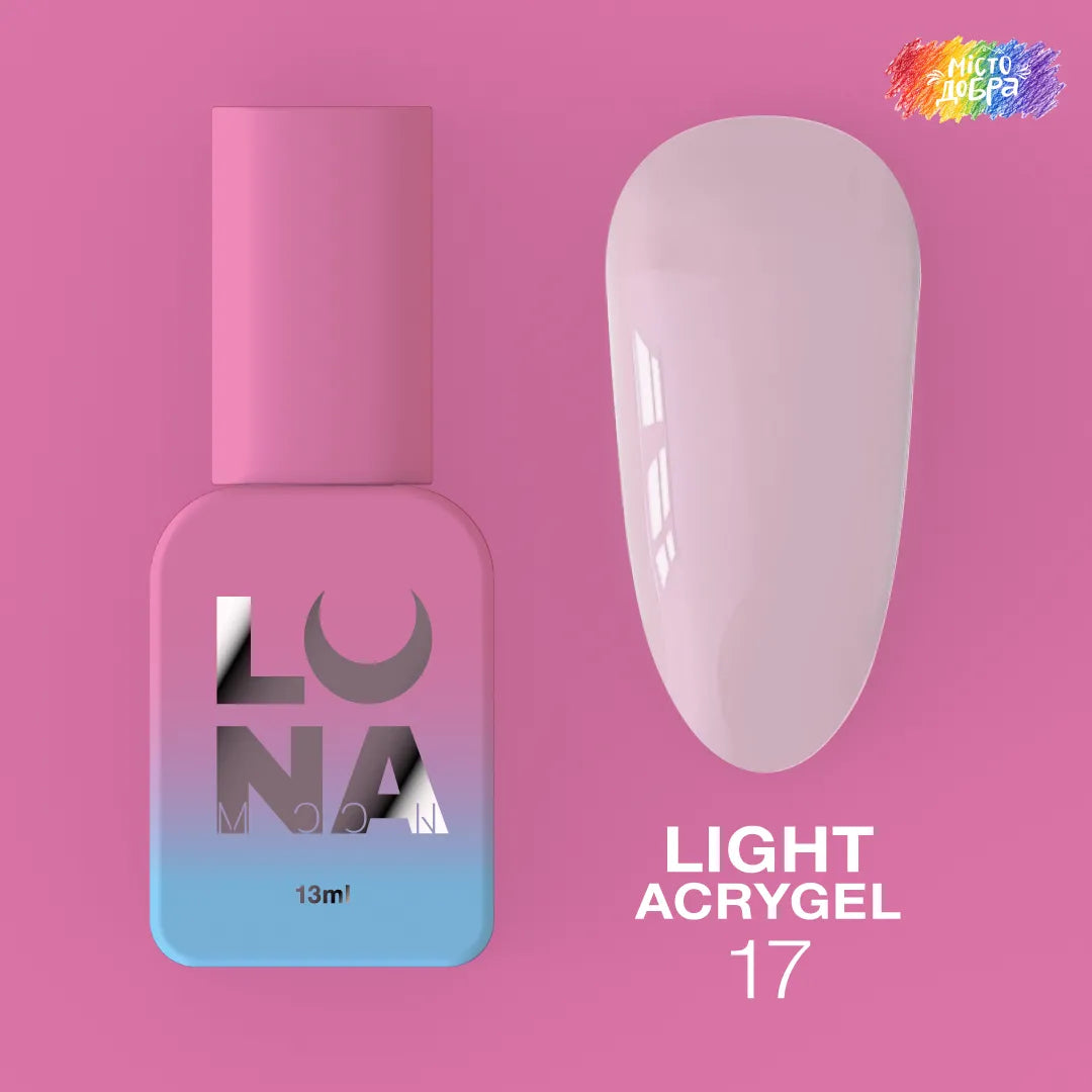 LUNA Light Acrygel 13ml bottle and color swatch