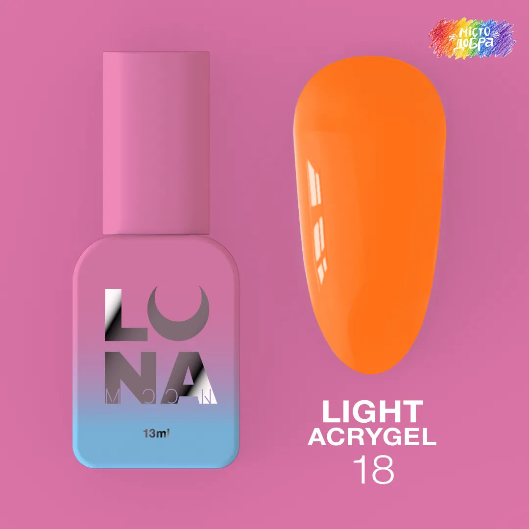 LUNA Light Acrygel 13ml bottle and color swatch