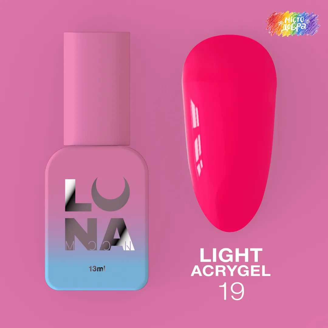 LUNA Light Acrygel 13ml bottle and color swatch