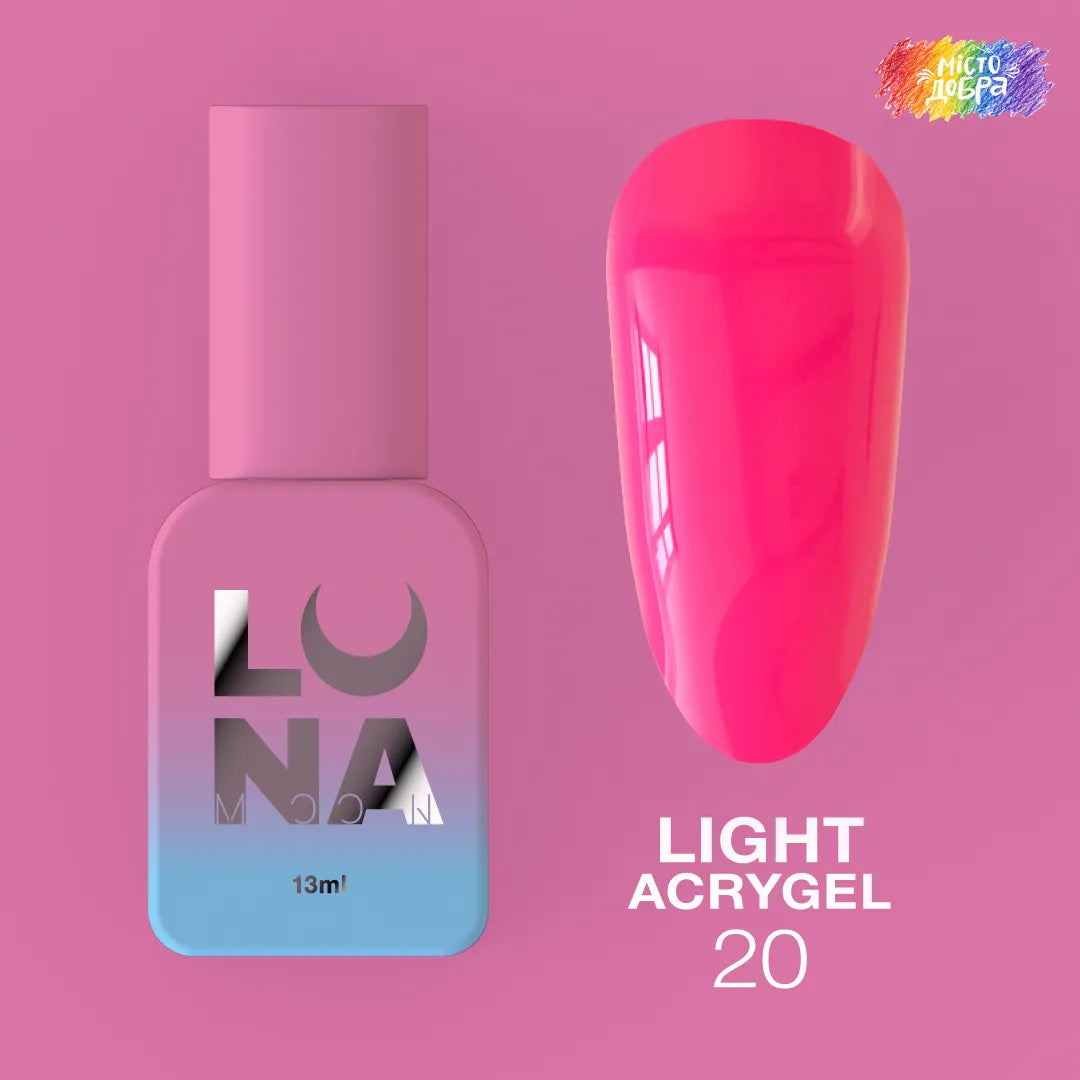 LUNA Light Acrygel 13ml bottle and color swatch