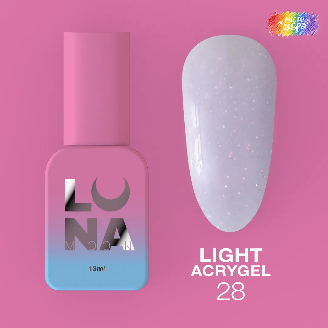 LUNA Light Acrygel 13ml bottle and color swatch