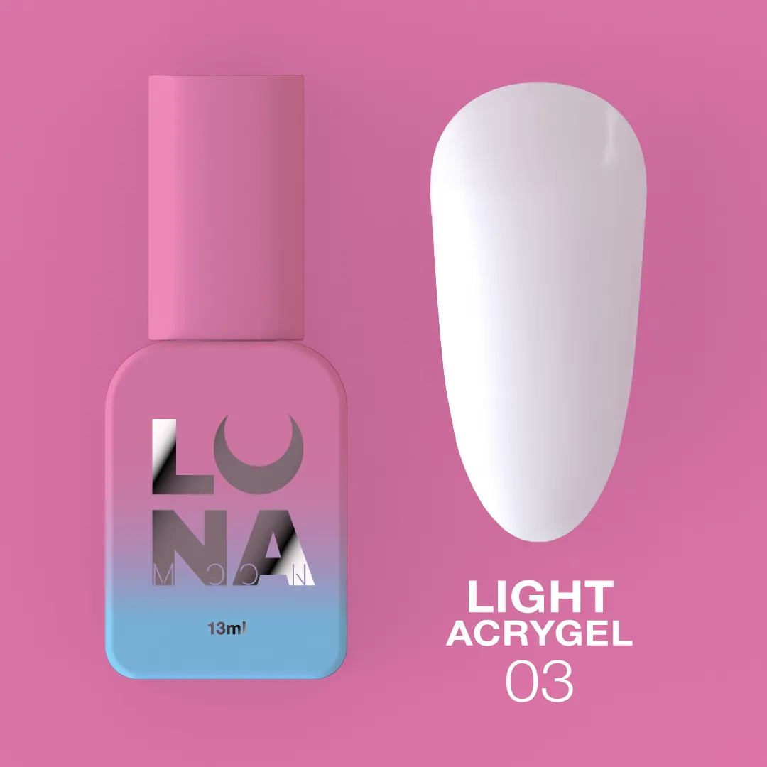 LUNA Light Acrygel 13ml bottle and color swatch