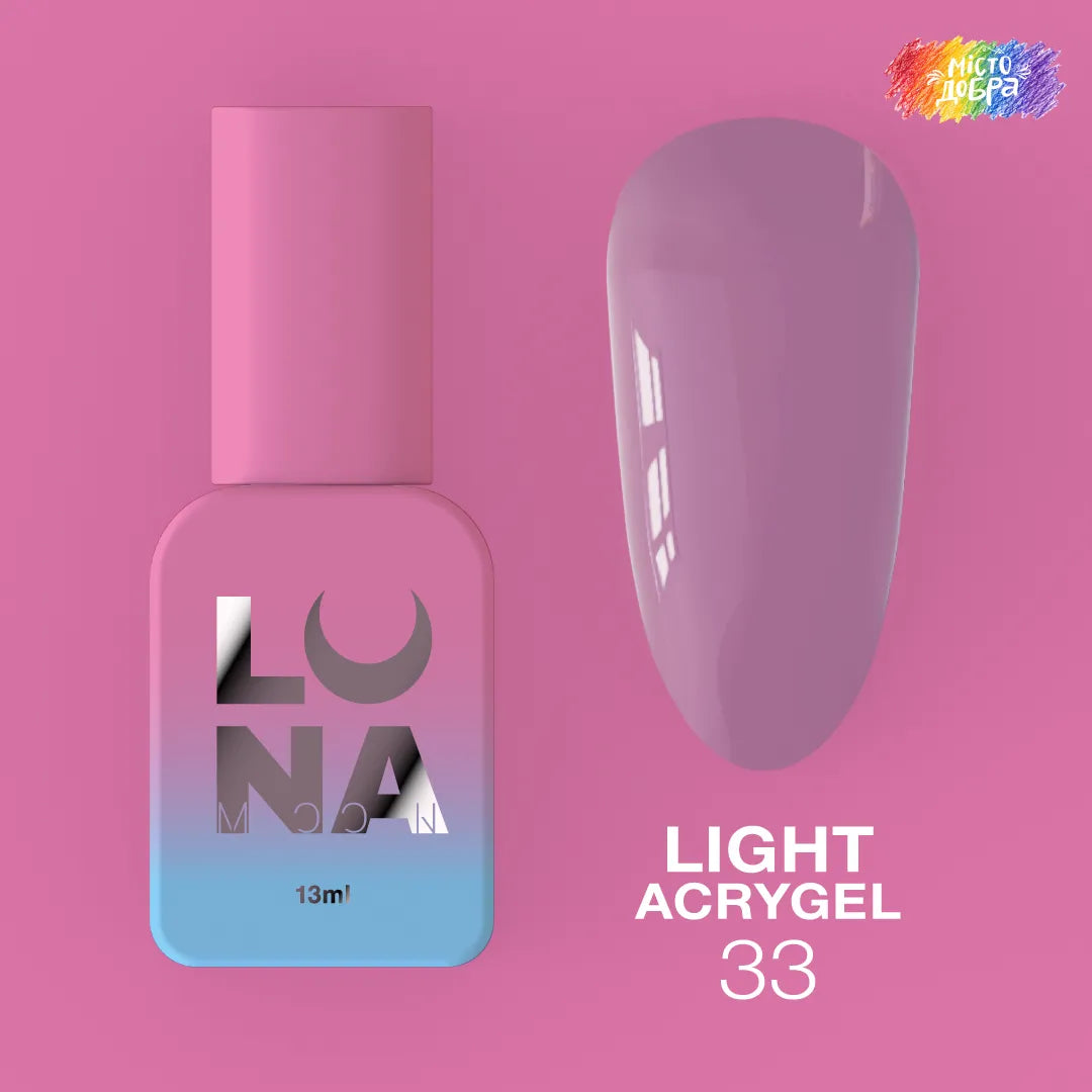 LUNA Light Acrygel 13ml bottle and color swatch