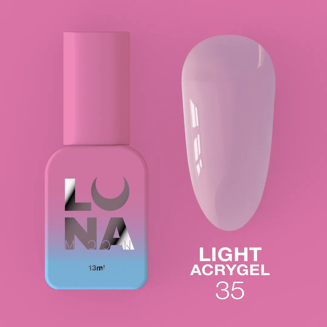 LUNA Light Acrygel 13ml bottle and color swatch