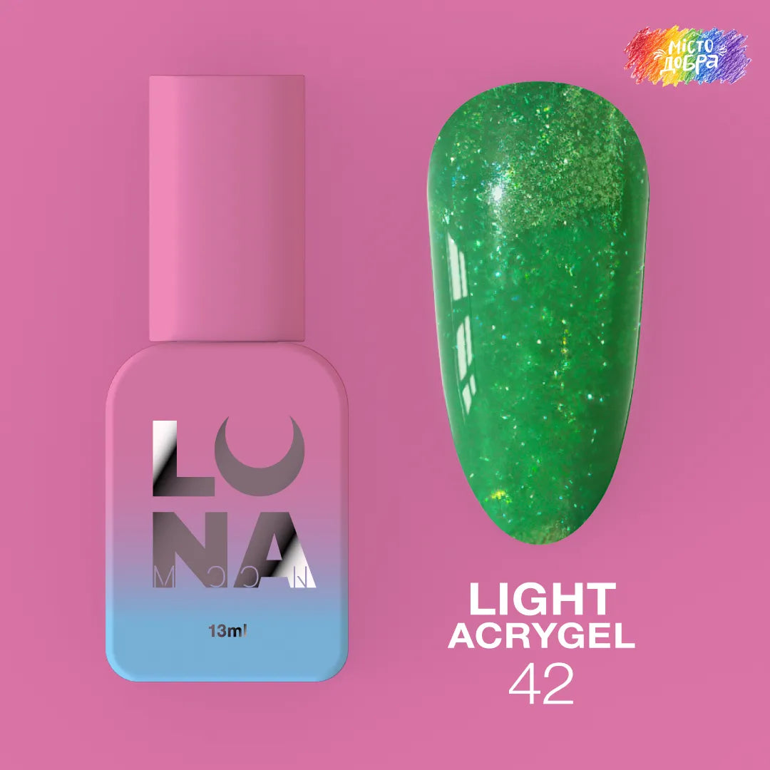 LUNA Light Acrygel 13ml bottle and color swatch