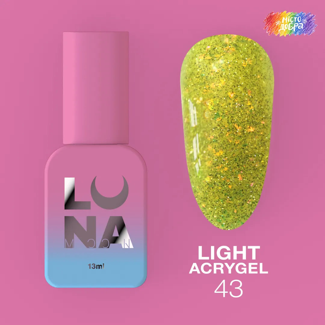LUNA Light Acrygel 13ml bottle and color swatch