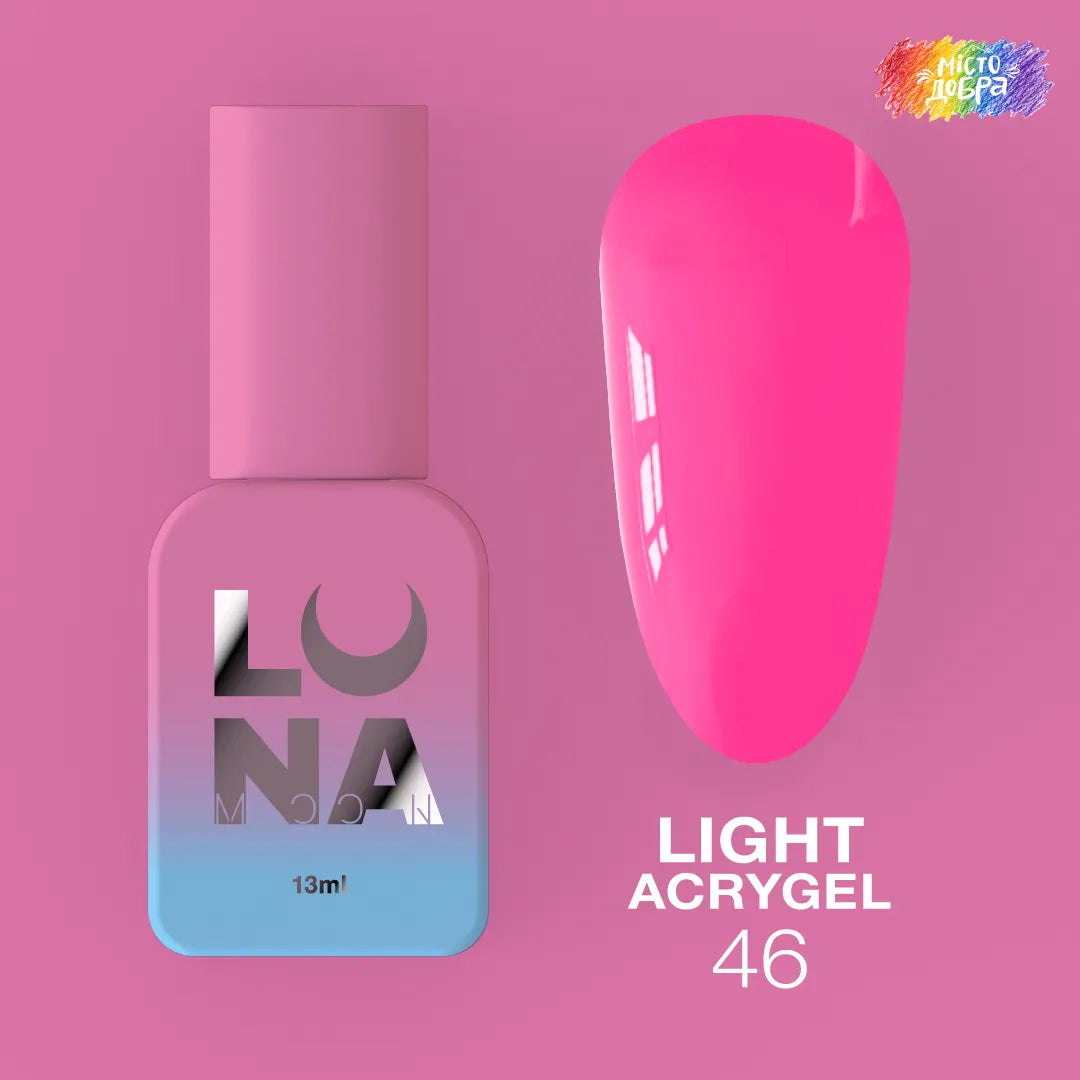 LUNA Light Acrygel 13ml bottle and color swatch