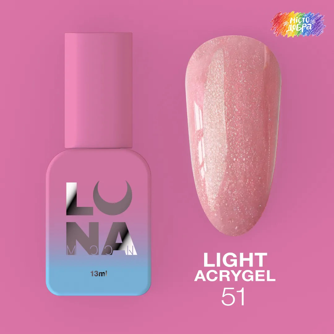 LUNA Light Acrygel 13ml bottle and color swatch