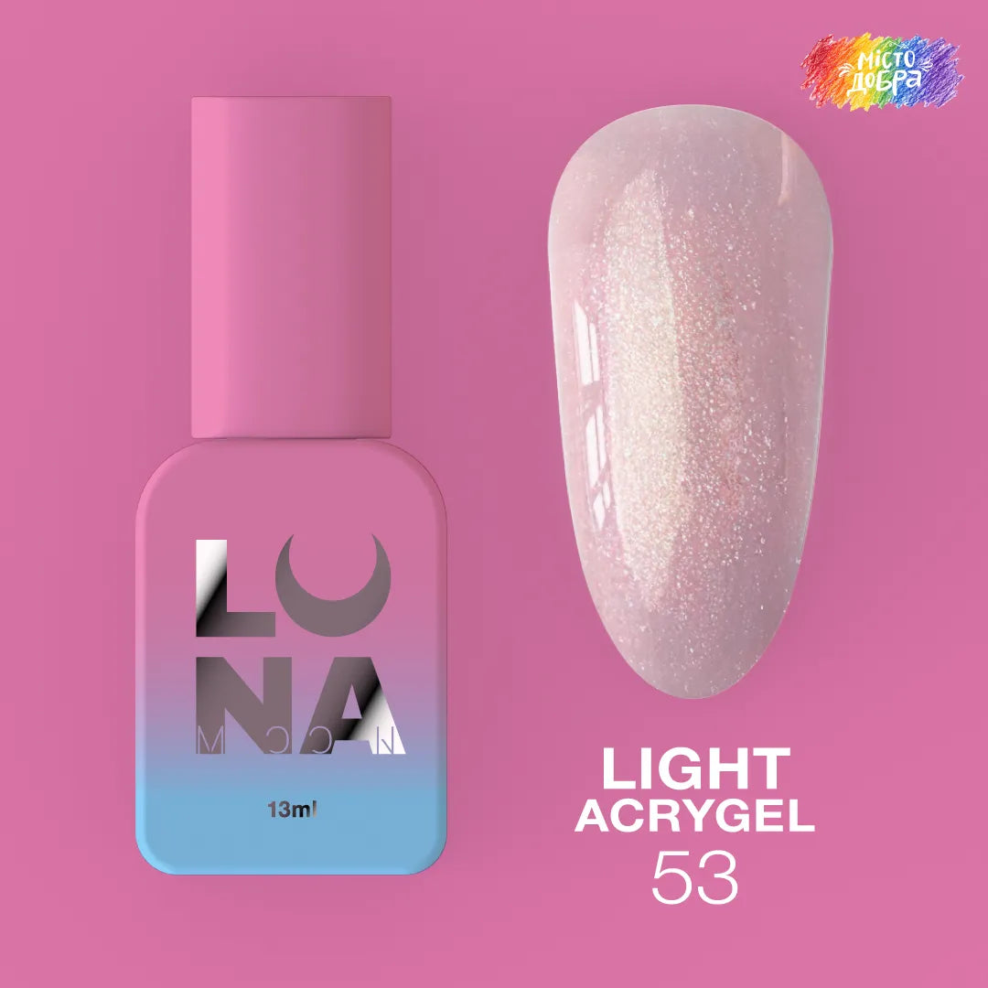 LUNA Light Acrygel 13ml bottle and color swatch