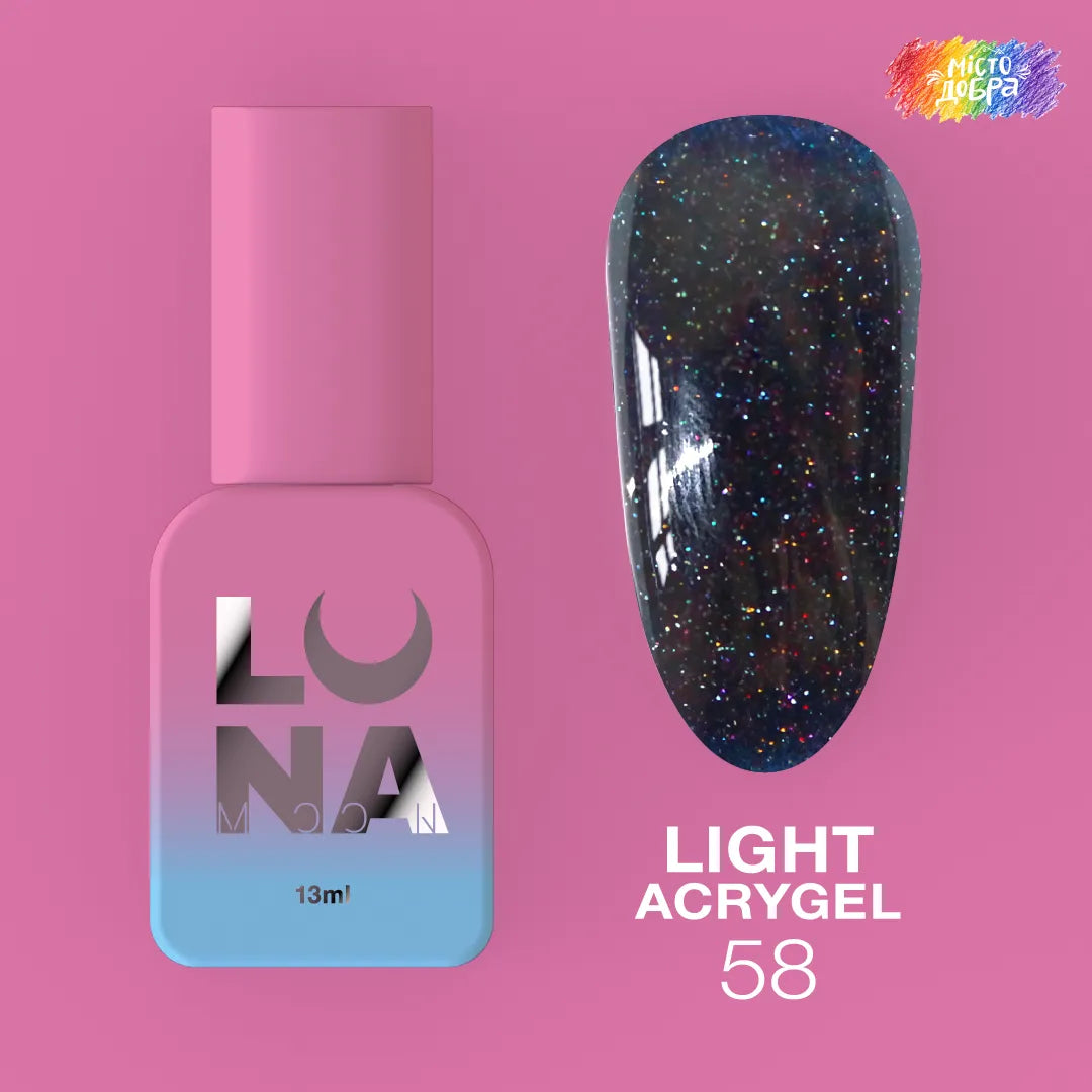 LUNA Light Acrygel 13ml bottle and color swatch