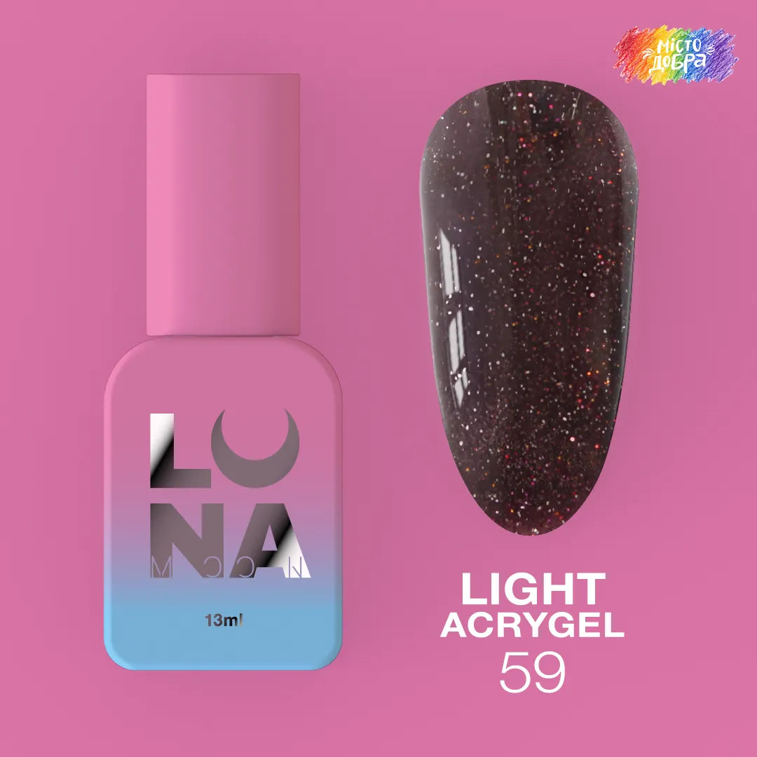 LUNA Light Acrygel 13ml bottle and color swatch