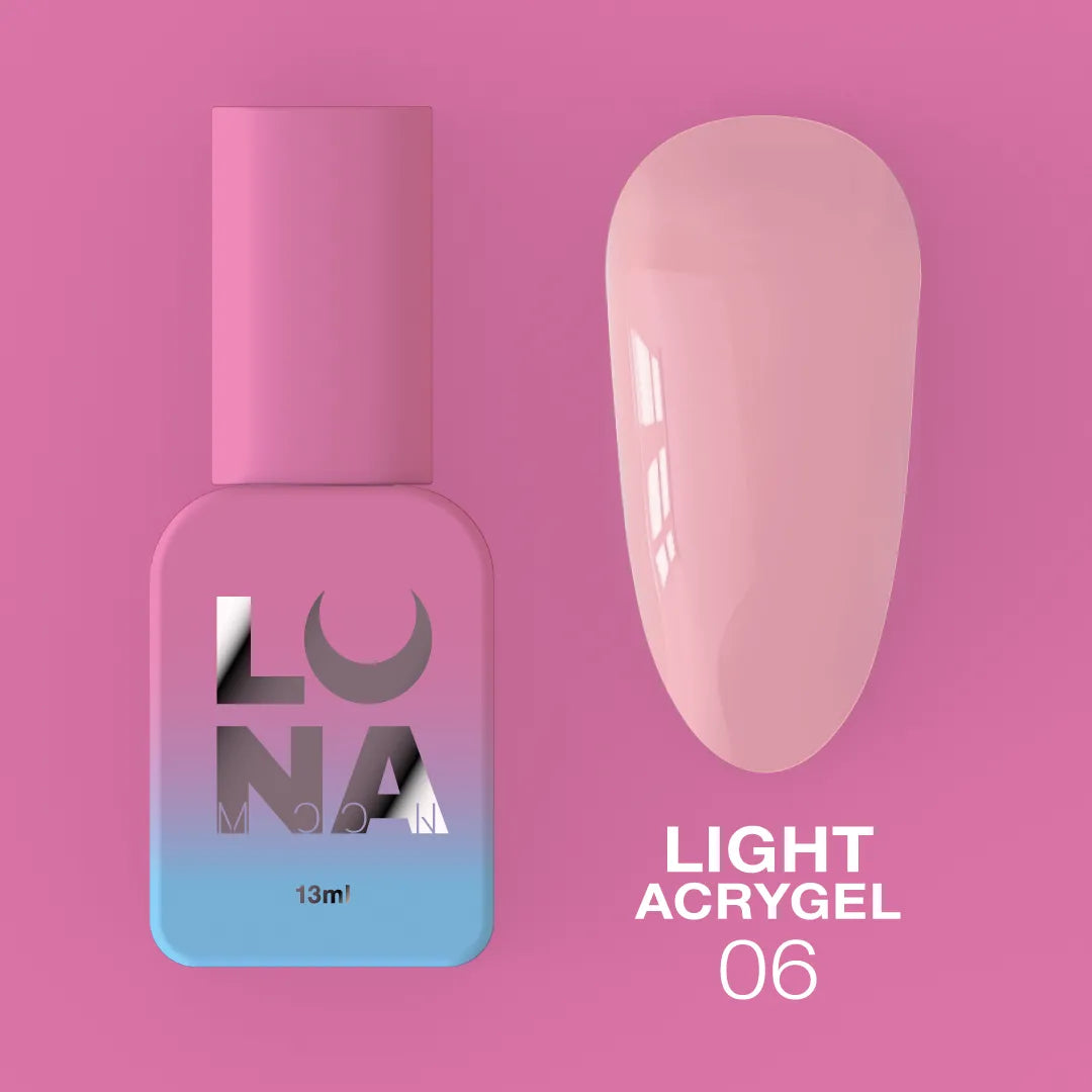 LUNA Light Acrygel 13ml bottle and color swatch