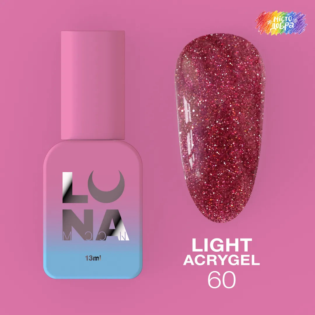 LUNA Light Acrygel 13ml bottle and color swatch