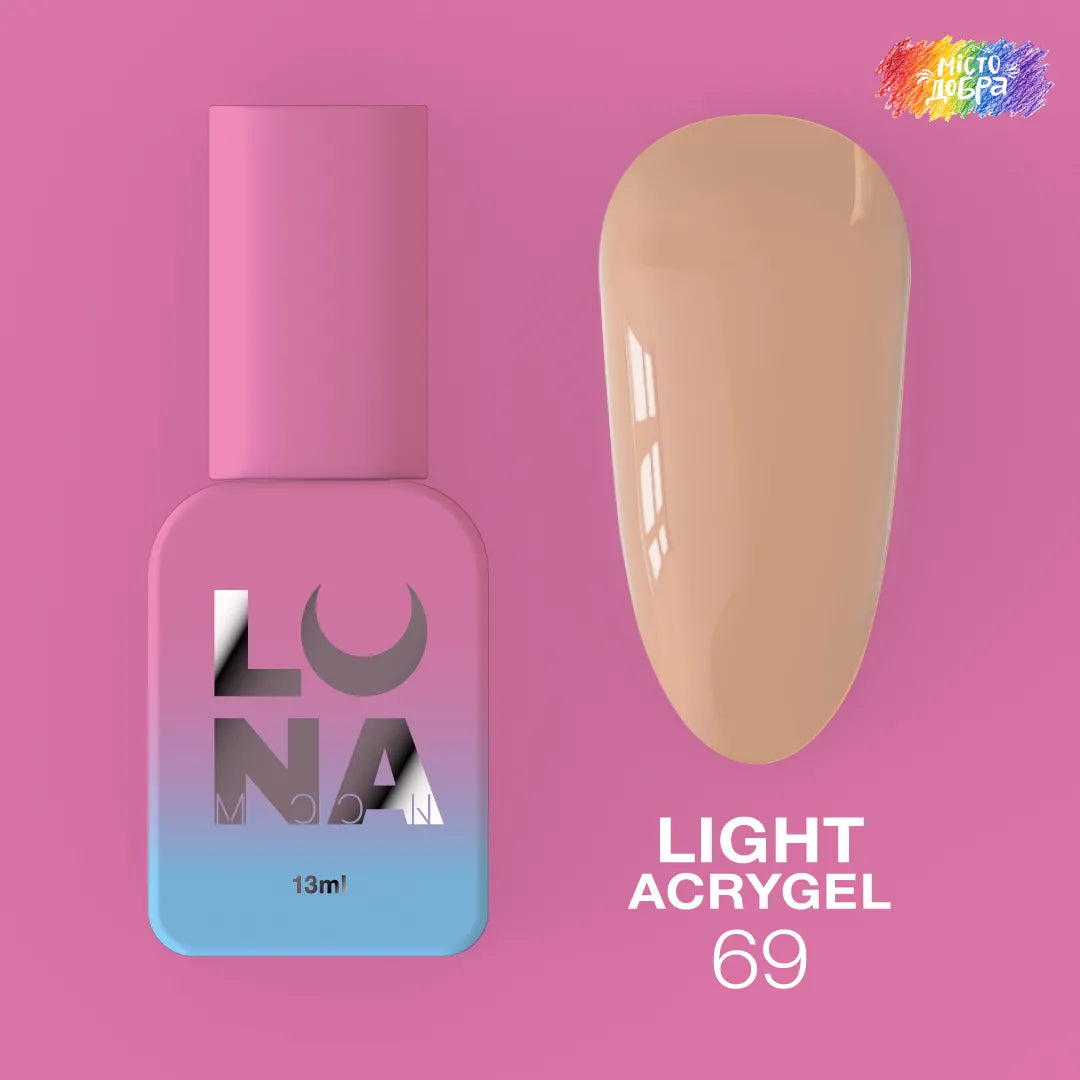 LUNA Light Acrygel 13ml bottle and color swatch