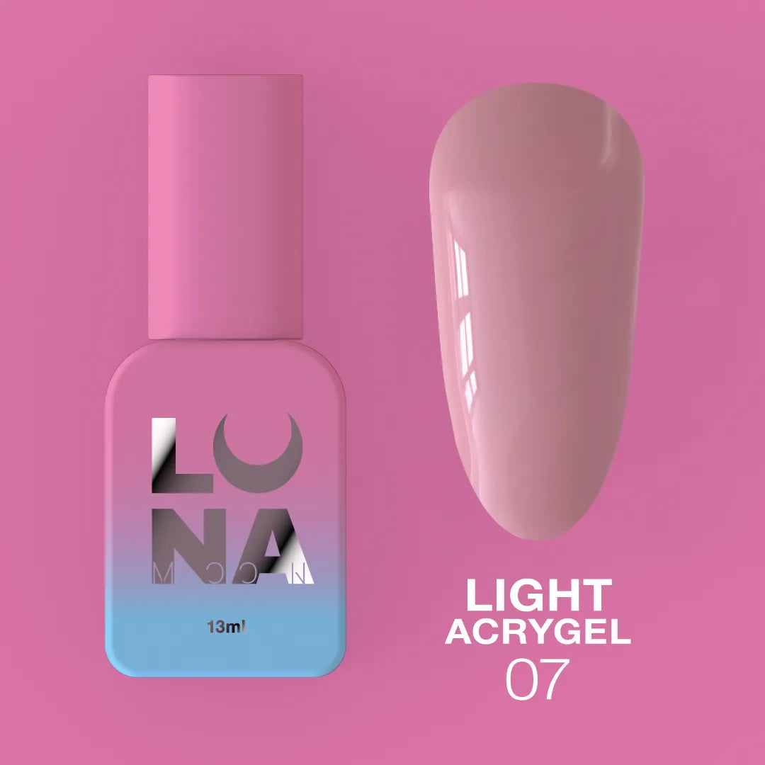 LUNA Light Acrygel 13ml bottle and color swatch