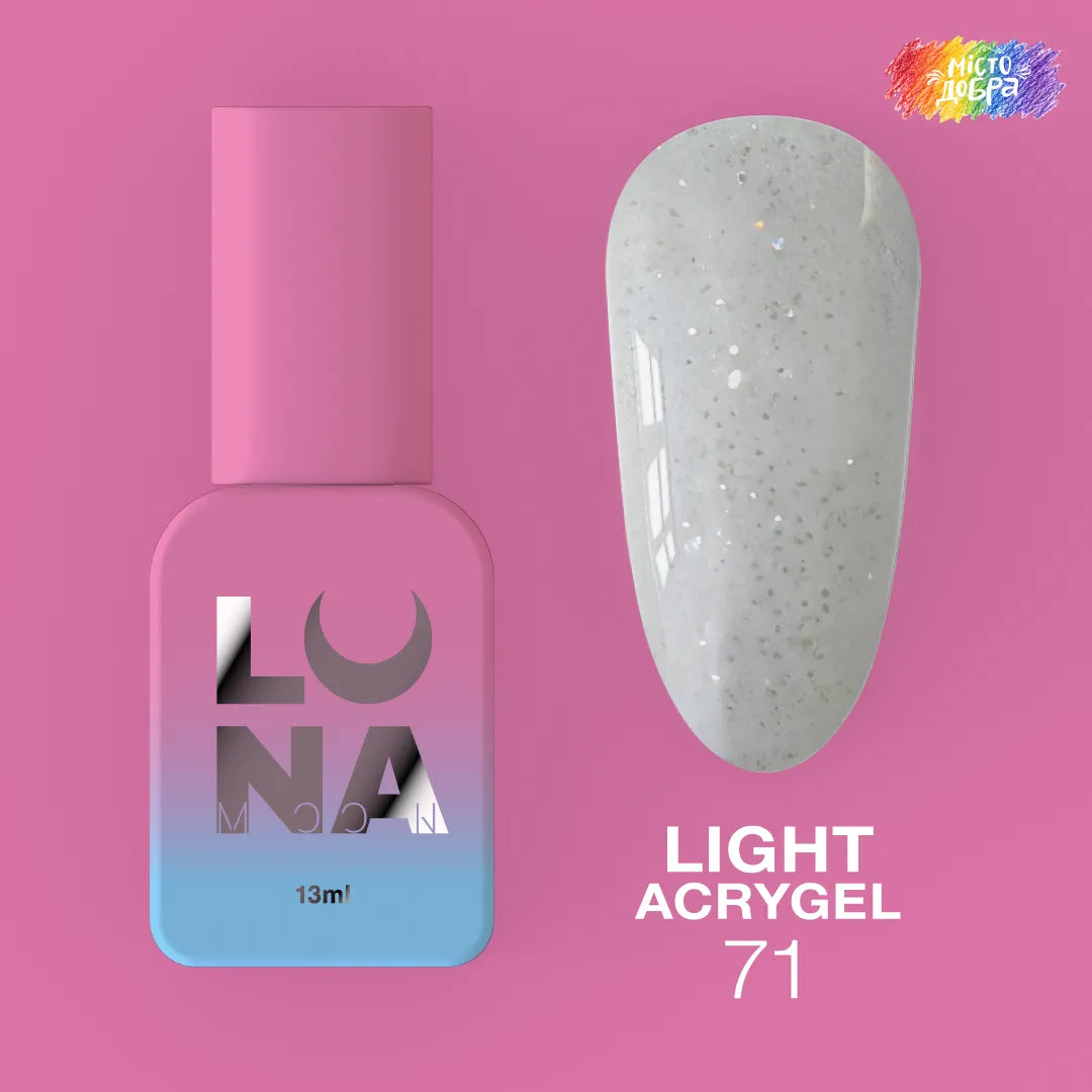 LUNA Light Acrygel 13ml bottle and color swatch