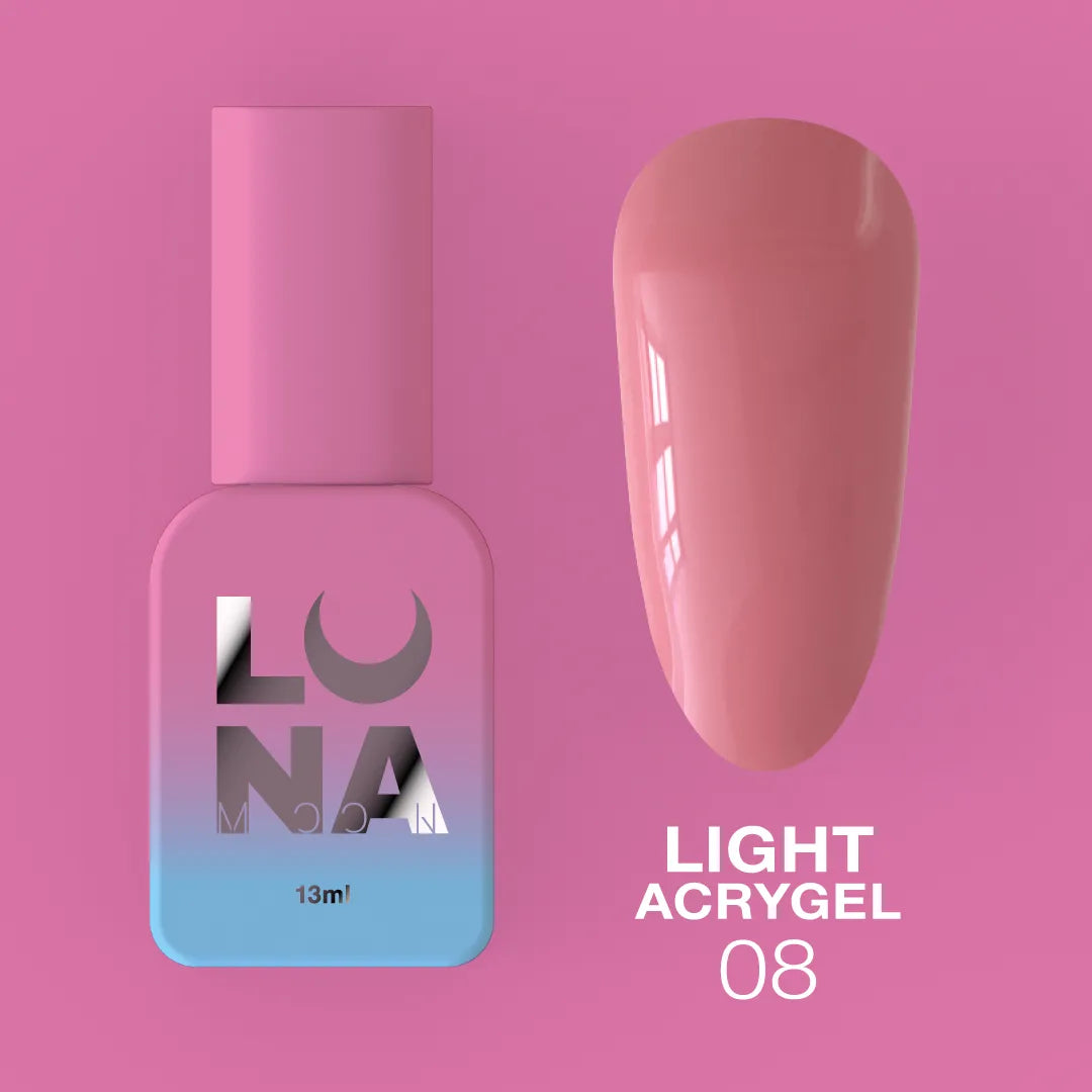 LUNA Light Acrygel 13ml bottle and color swatch