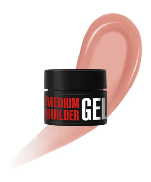 Kodi Professional Medium Builder Gel 02 jar and color swatch