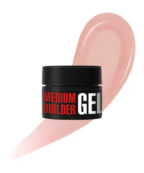 Kodi Professional Medium Builder Gel 03 jar and color swatch