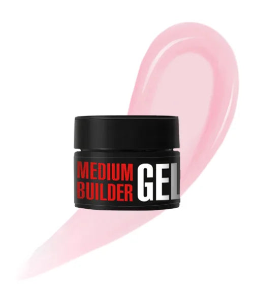 Kodi Professional Medium Builder Gel 07 jar and color swatch