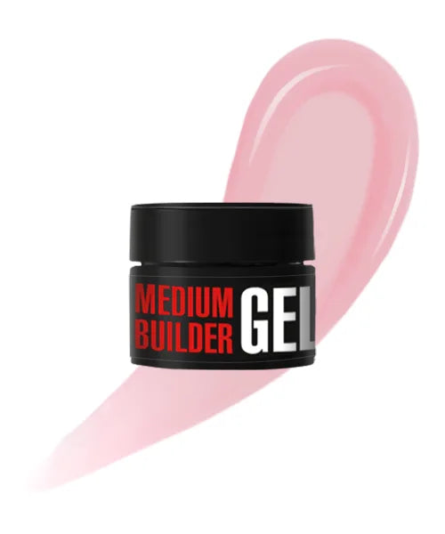 Kodi Professional Medium Builder Gel 08 jar and color swatch