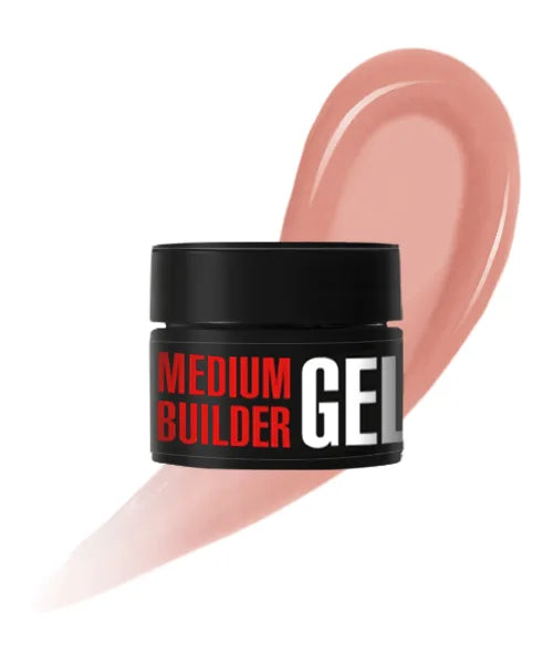 Kodi Professional Medium Builder Gel 02 jar and color swatch