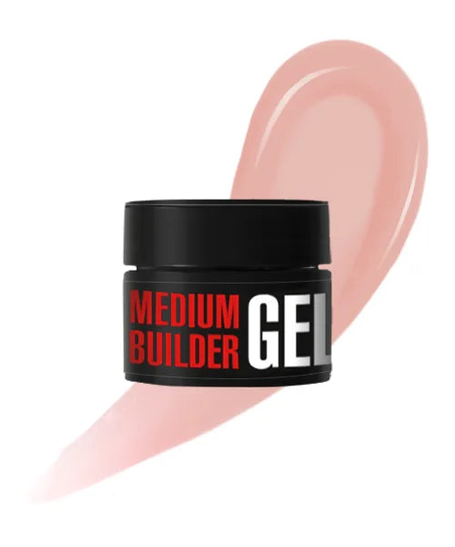 Kodi Professional Medium Builder Gel 03 jar and color swatch