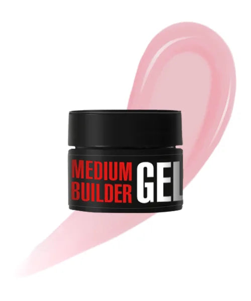 Kodi Professional Medium Builder Gel 08 jar and color swatch
