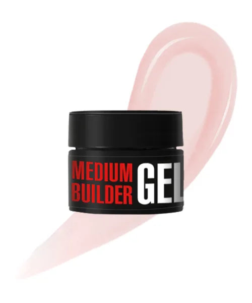 Kodi Professional Medium Builder Gel 09 jar and color swatch