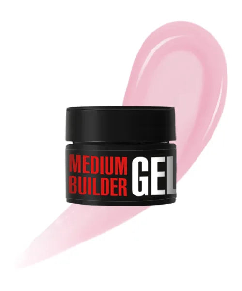 Kodi Professional Medium Builder Gel 12 jar and color swatch