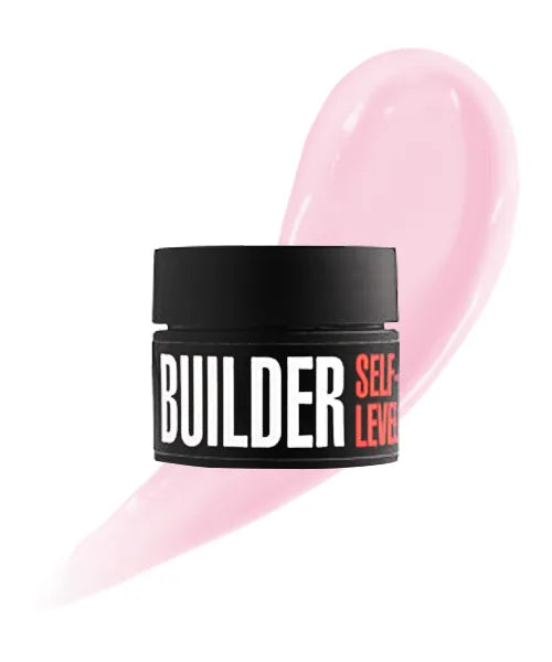 Kodi Professional Builder Self-Level Gel Milky Pink jar and color swatch