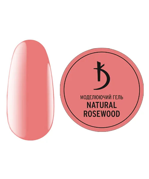 Kodi Professional Build It Up Gel Natural Rosewood 25ml jar and color swatch