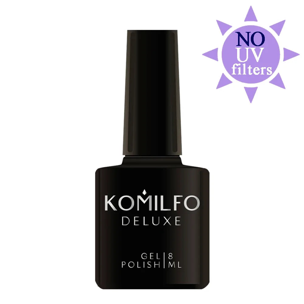 KOMILFO No Wipe Top Coat No Filters HEMA-Free TPO-Free 8ml crystal clear glossy top without UV filters
